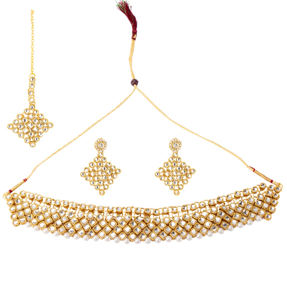 Buy Gold FashionJewellerySets for Women by Jewels galaxy Online