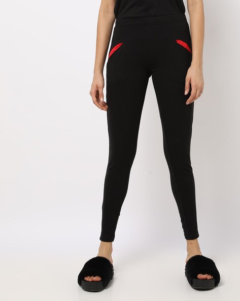 mid rise leggings with pockets