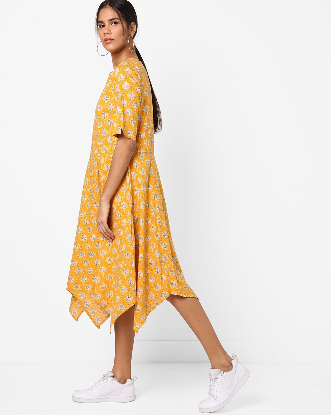 Buy ajio yellow dress - In stock