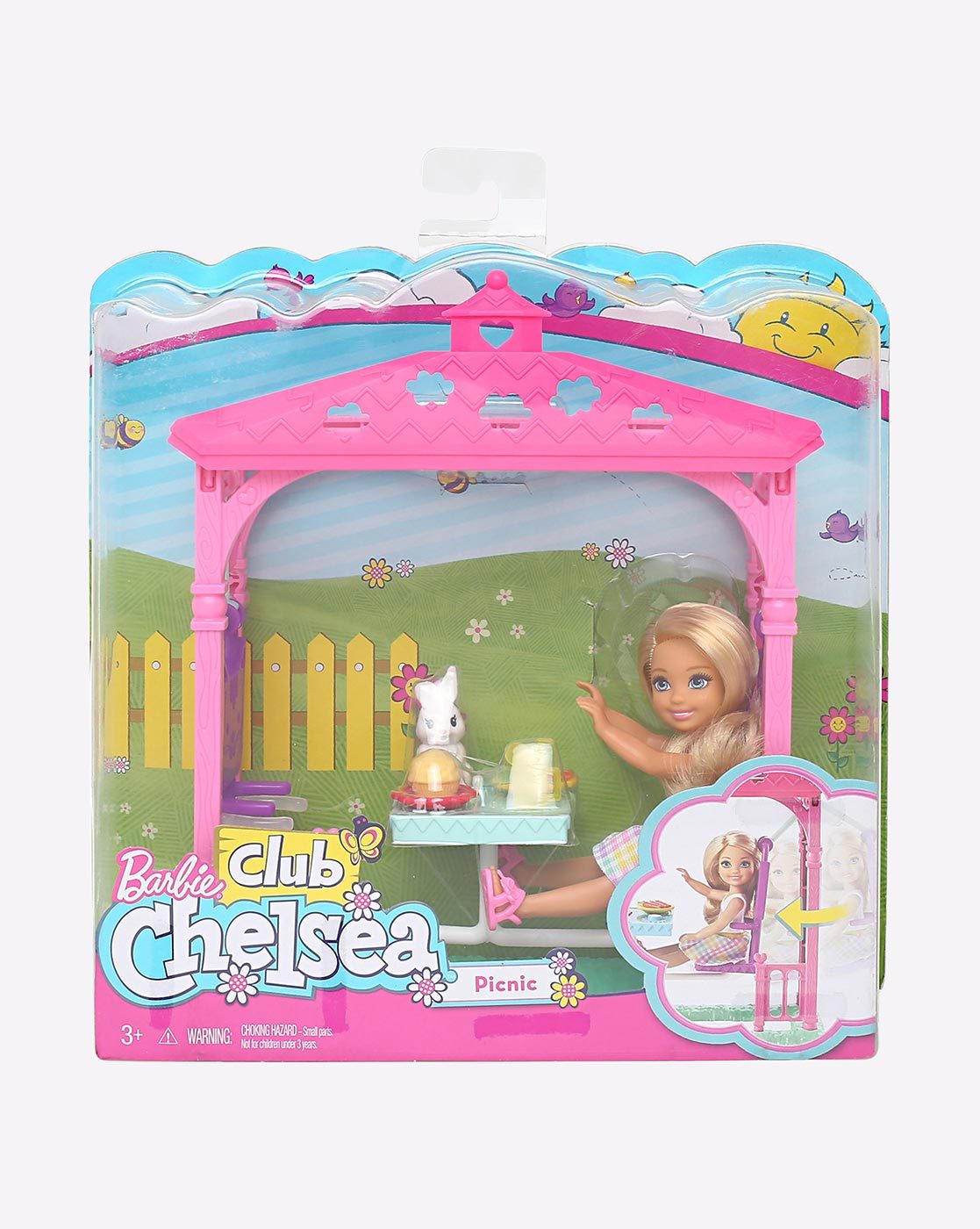 barbie club chelsea picnic doll & playset