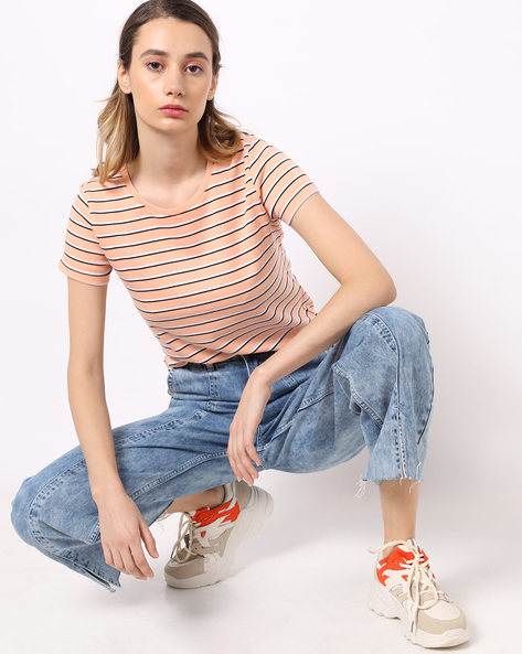 Striped Round-Neck T-shirt