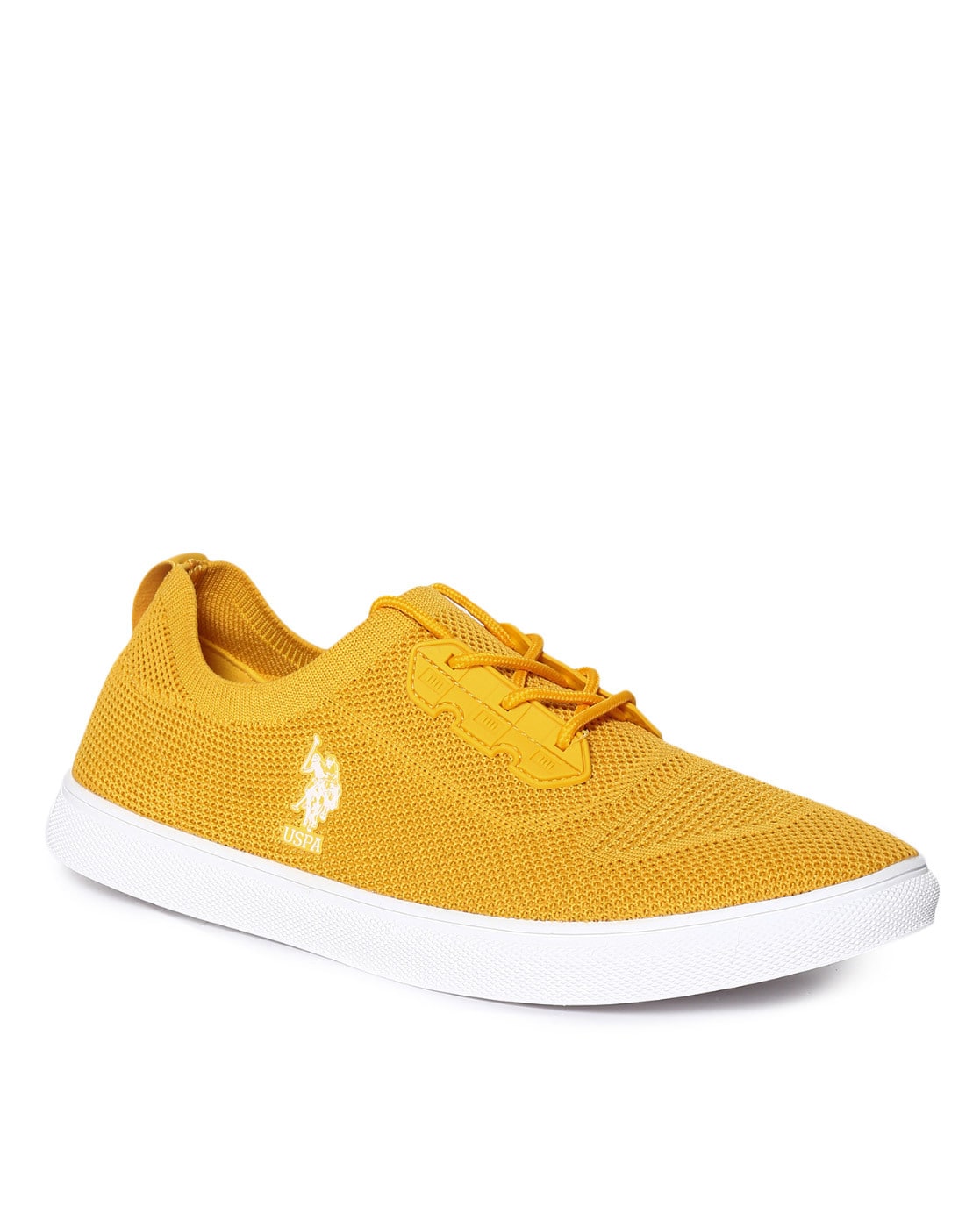 us polo assn knitted lace up casual sneakers