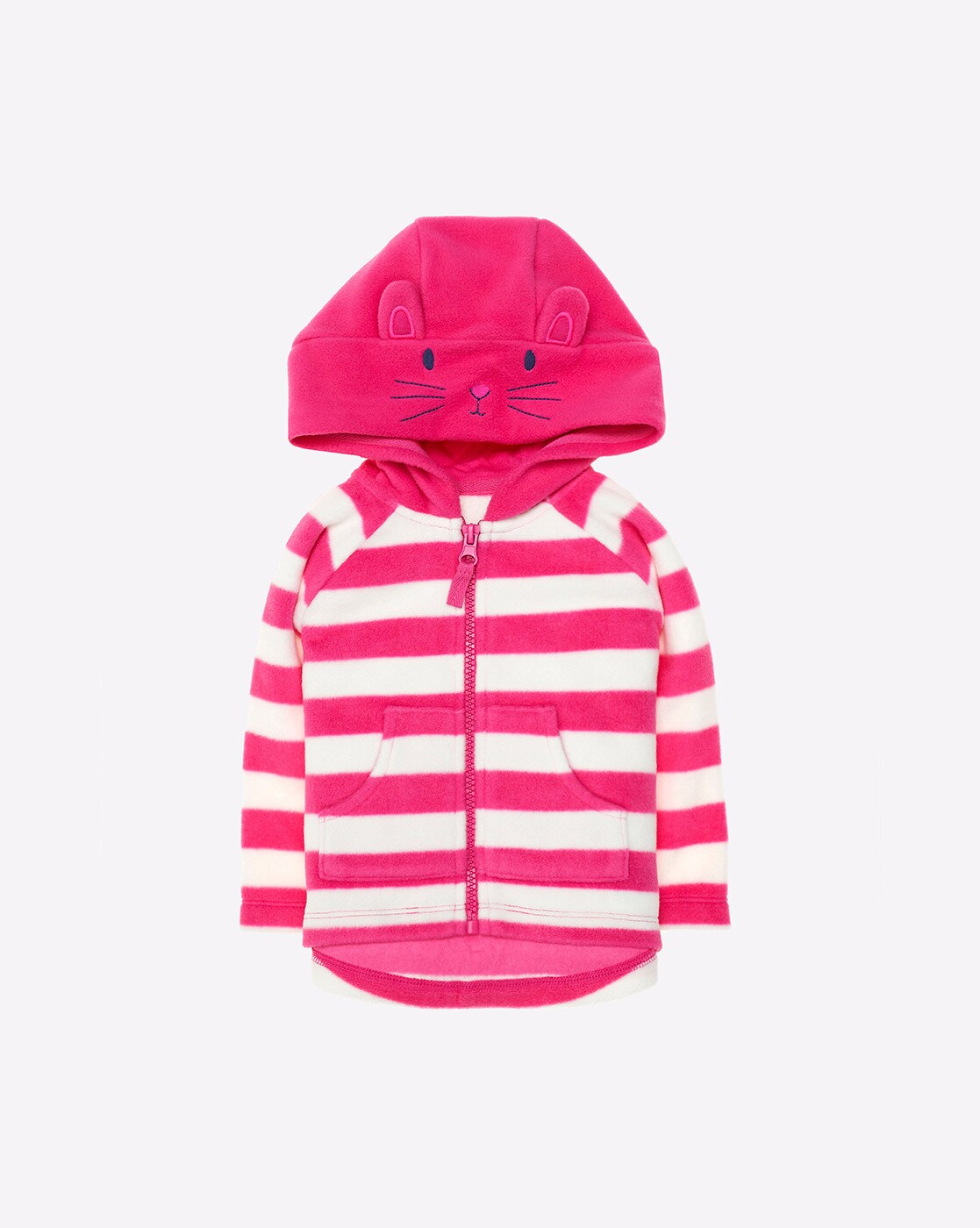 pink fleece hoodie