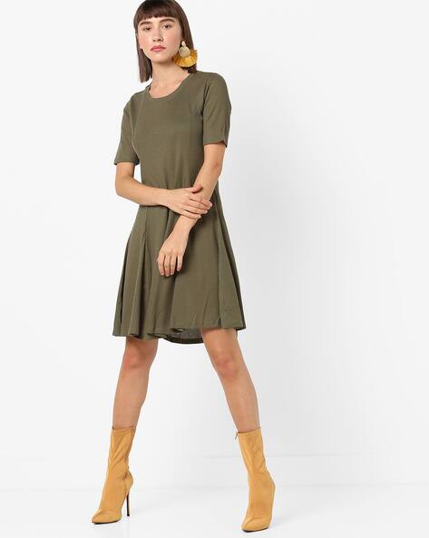 Buy Olive Green Dresses for Women by Vero Moda Online | Ajio.com