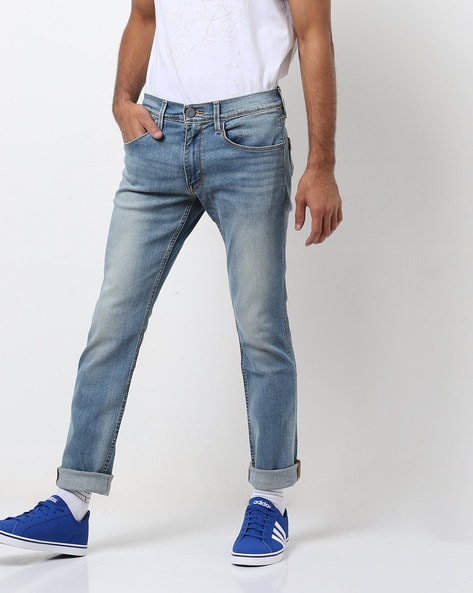 levi's blue skinny jeans