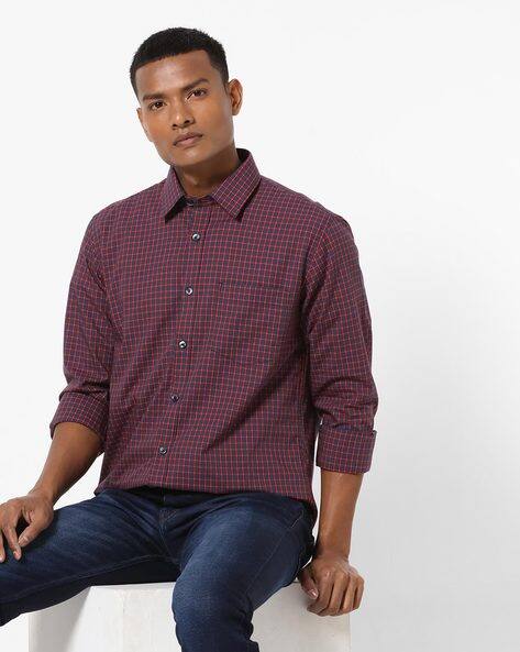 Buy Red \u0026 Blue Shirts for Men by 