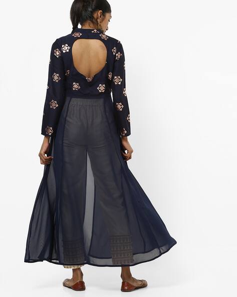 front slit maxi tunic