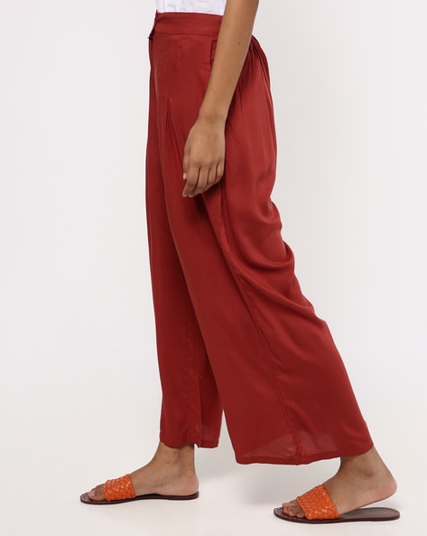 Colors Rust Trousers - Buy Colors Rust Trousers online in India