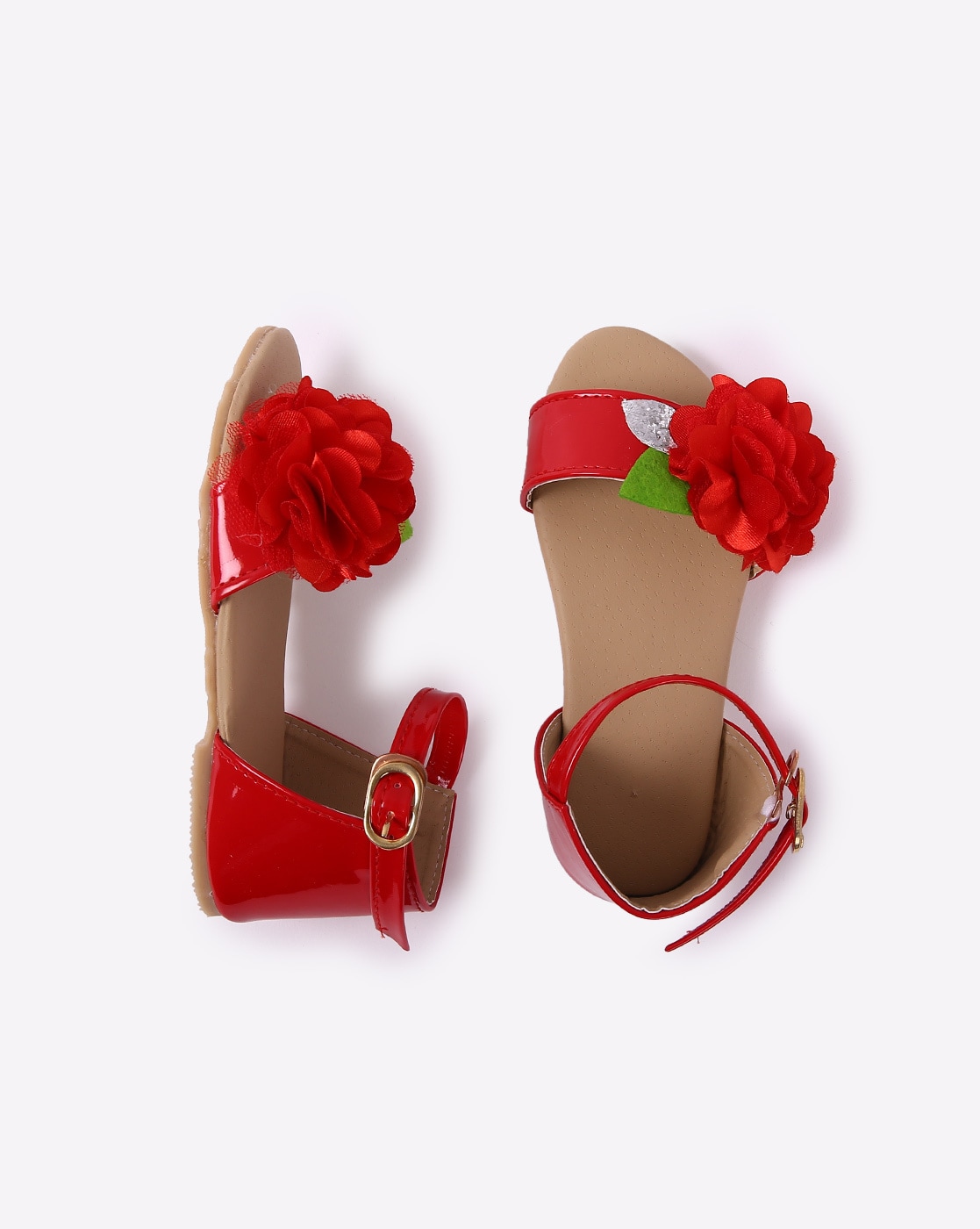 cute red sandals