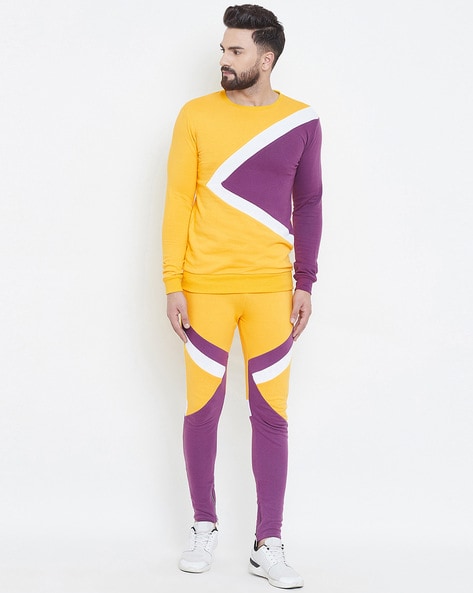 yellow tracksuit mens