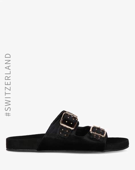 Buy Black Flat Sandals for Women by TALLY WEiJL Online Ajio