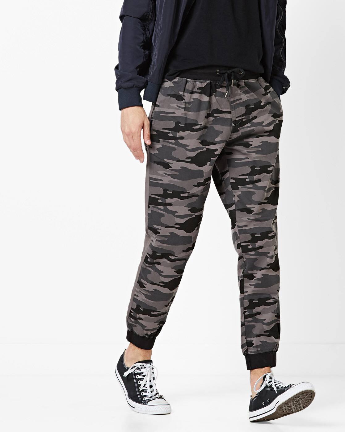 camouflage cuffed pants