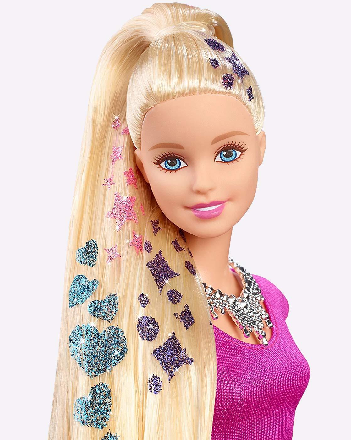 Barbie with long cheap hair