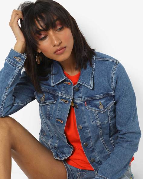 denim jacket for women ajio