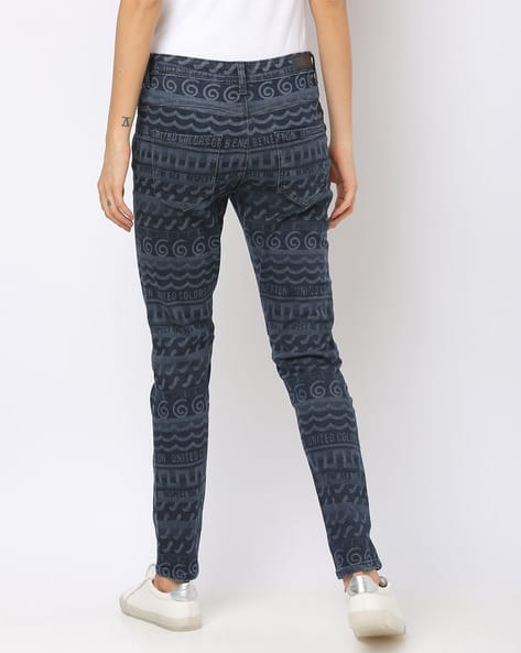 Printed Skinny Fit Jeans (Image - 3)