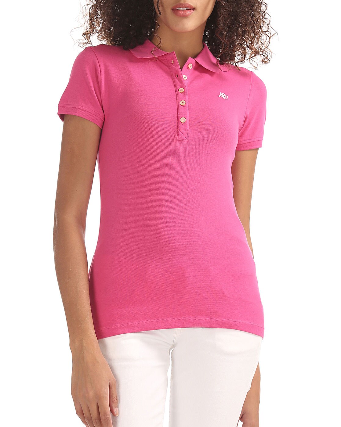 polo pink t shirt