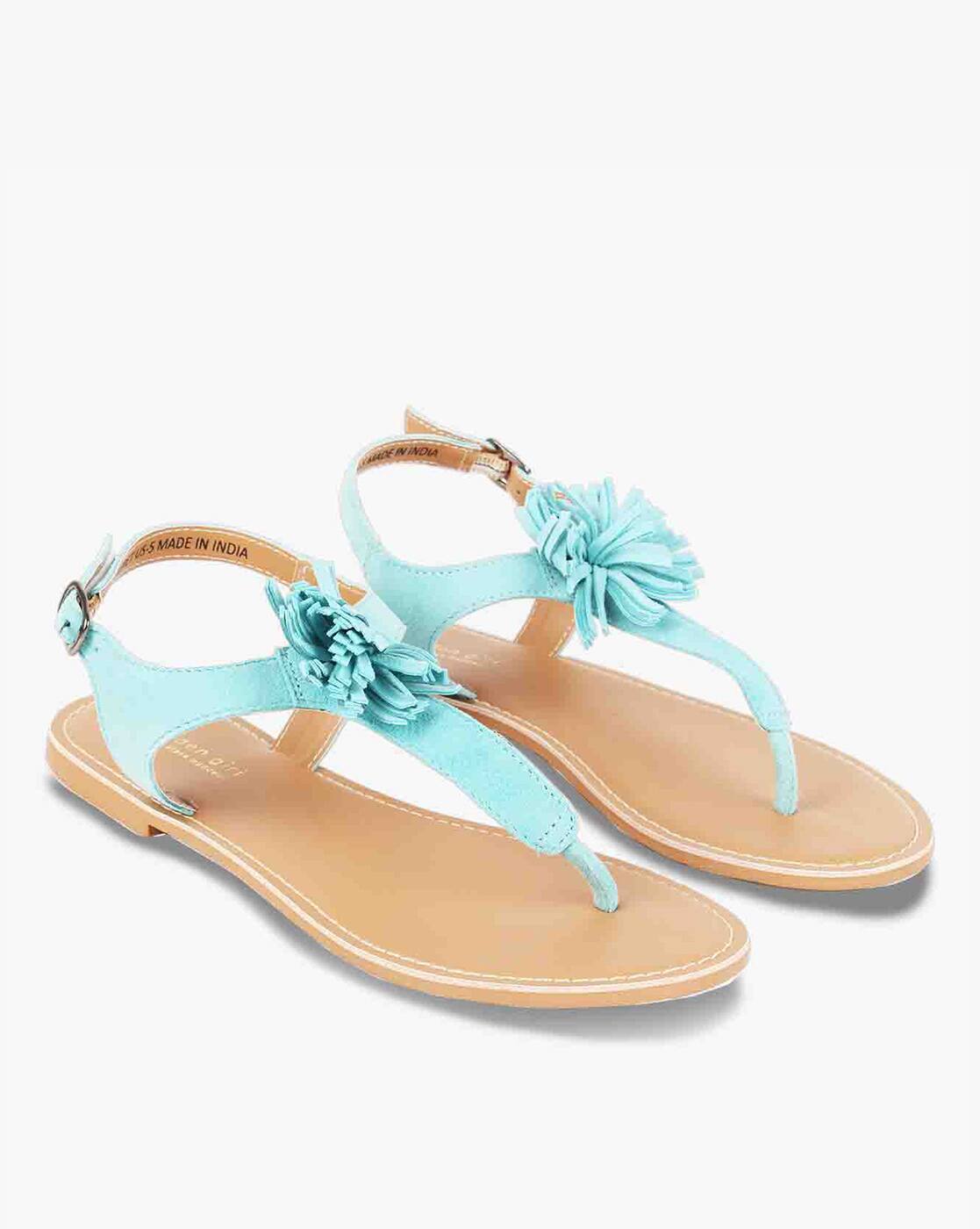 turquoise fringe sandals