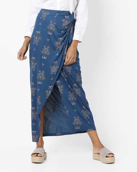 Buy Navy Blue Skirts for Women by AJIO Online