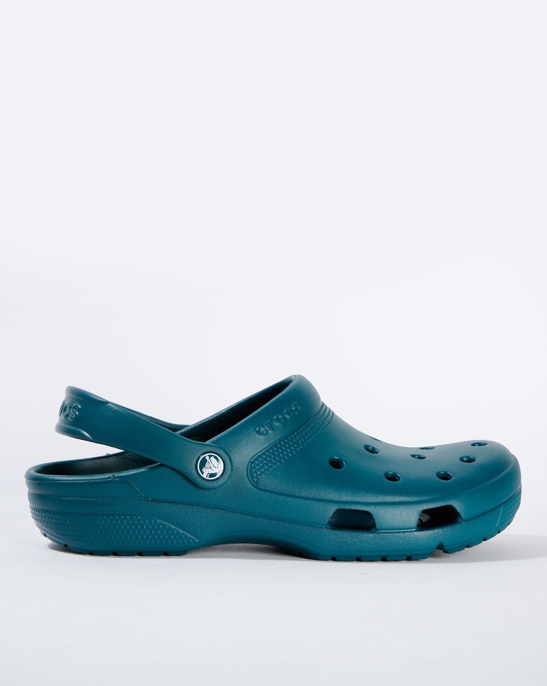 teal blue crocs