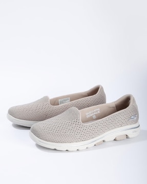 skechers perforated slip on casual shoes