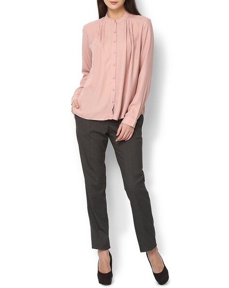 Buy Grey Trousers & Pants for Women by VAN HEUSEN Online