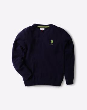 Buy Midnight Blue Sweaters Cardigans for Boys by Polo Assn