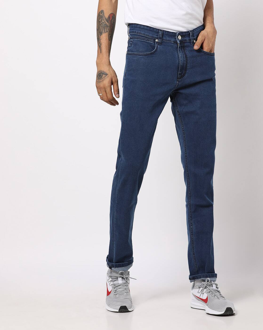 mens navy slim fit jeans