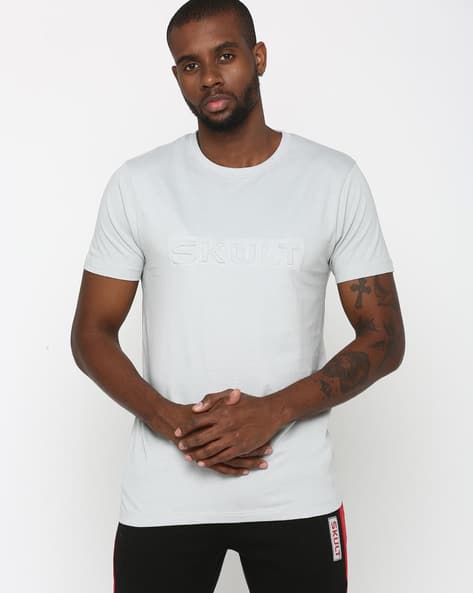Crew-Neck T-shirt with Branding