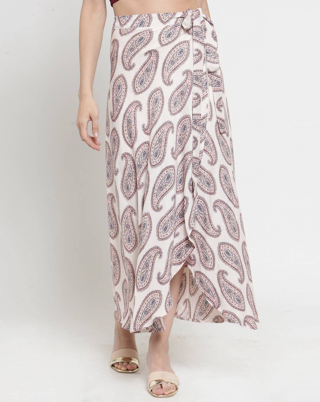 white wrap skirt womens