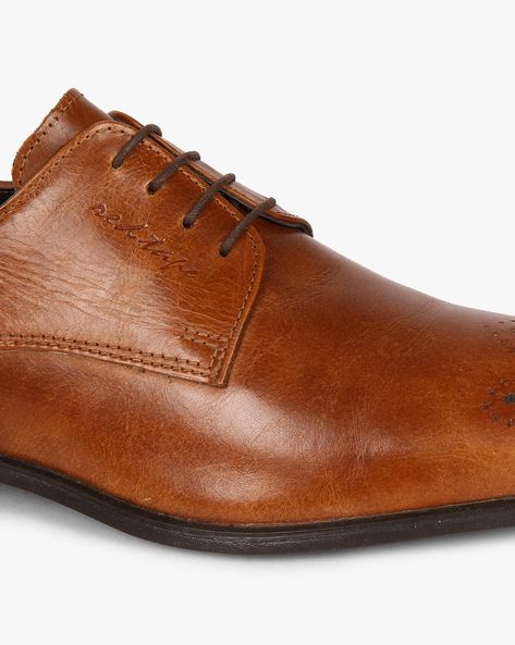 Red tape tan 2025 derby shoes