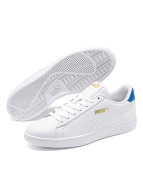 puma white shoes without laces