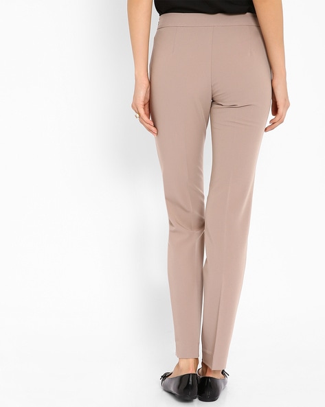 Buy Brown Trousers & Pants for Women by FASHION BOOMS Online | Ajio.com