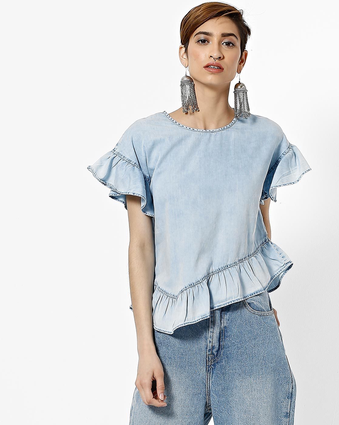 ajio tops for jeans