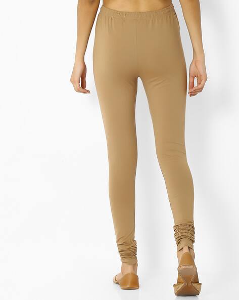 Buy Khaki Leggings for Women by AVAASA 