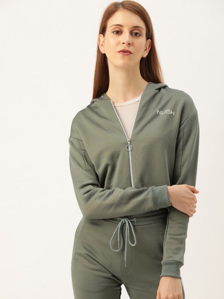 sage green sweatshirt