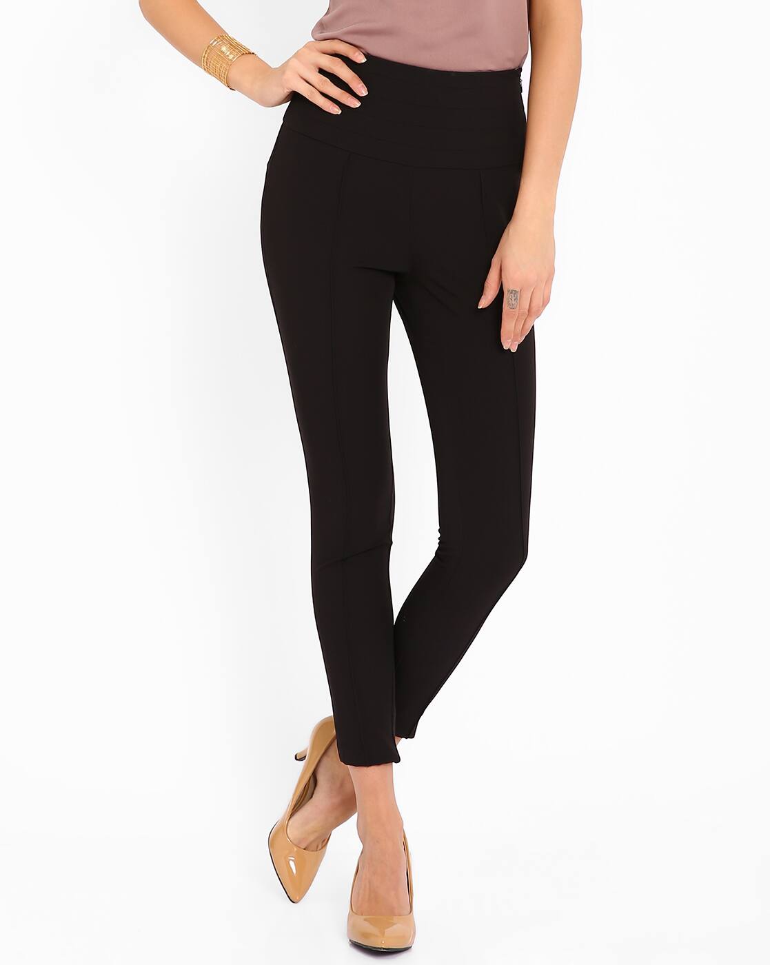 Buy Black Trousers \u0026 Pants for Women by 