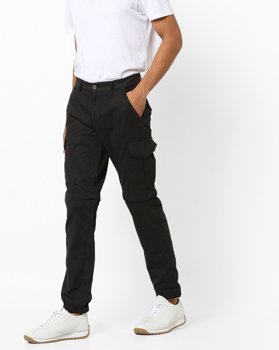Teamspirit - Cargo Track Pants with Elasticated Drawstring Waist from Ajio  | Pants, Harem pants, Track pants