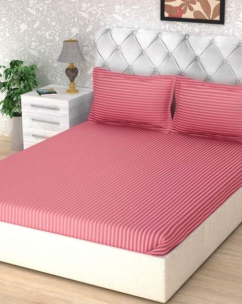 Pink Bedsheets For Home Kitchen, Pink King Size Bed Sheets