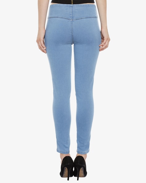 Buy Light Blue Jeans & Jeggings for Women by MISS CHASE Online