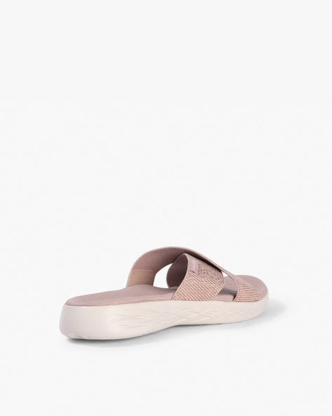 skechers on the go 600 sandals rose gold