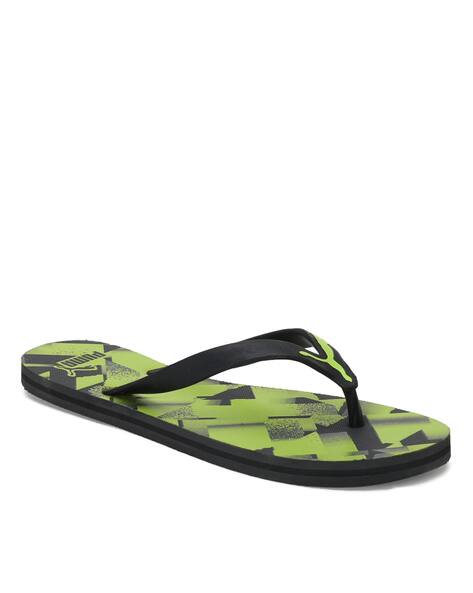puma green slippers