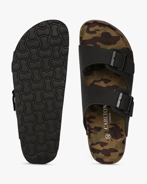 Camo Print Footbed Sandals