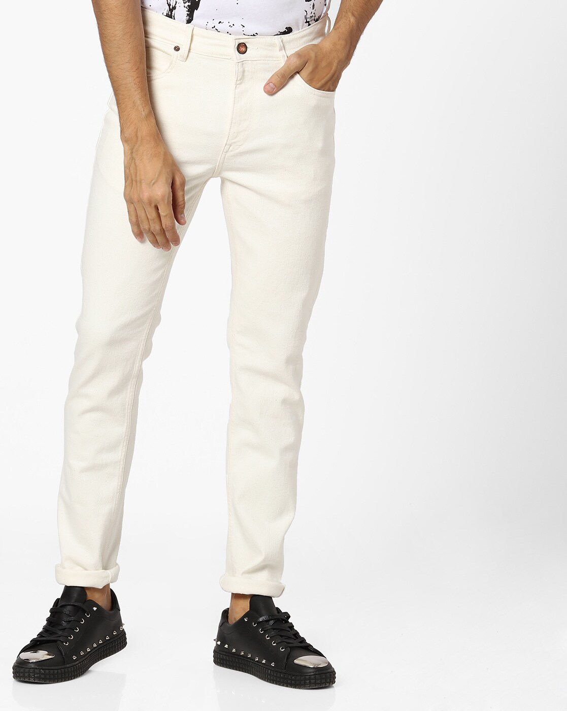 Buy Grey Trousers & Pants for Men by JOHN PLAYERS Online | Ajio.com