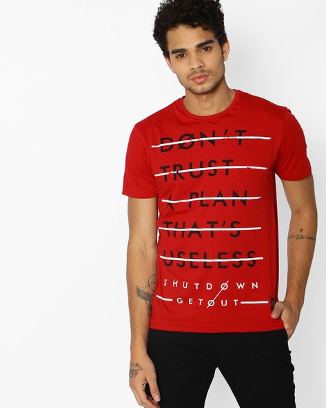 Buy Red Tshirts for Men by DNMX Online