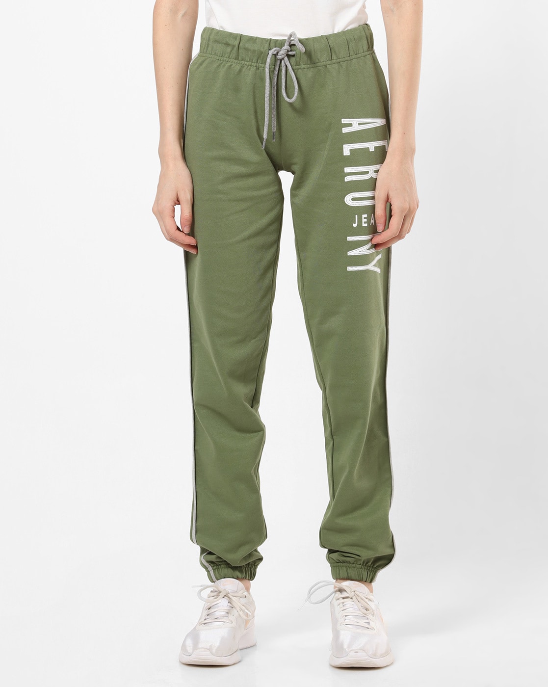 green jogger jeans