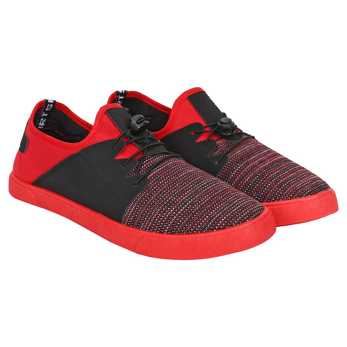 red colour casual shoes