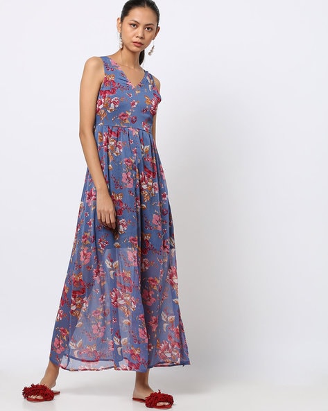 Buy Peach Dresses & Gowns for Women by ETHNOVOGUE Online | Ajio.com