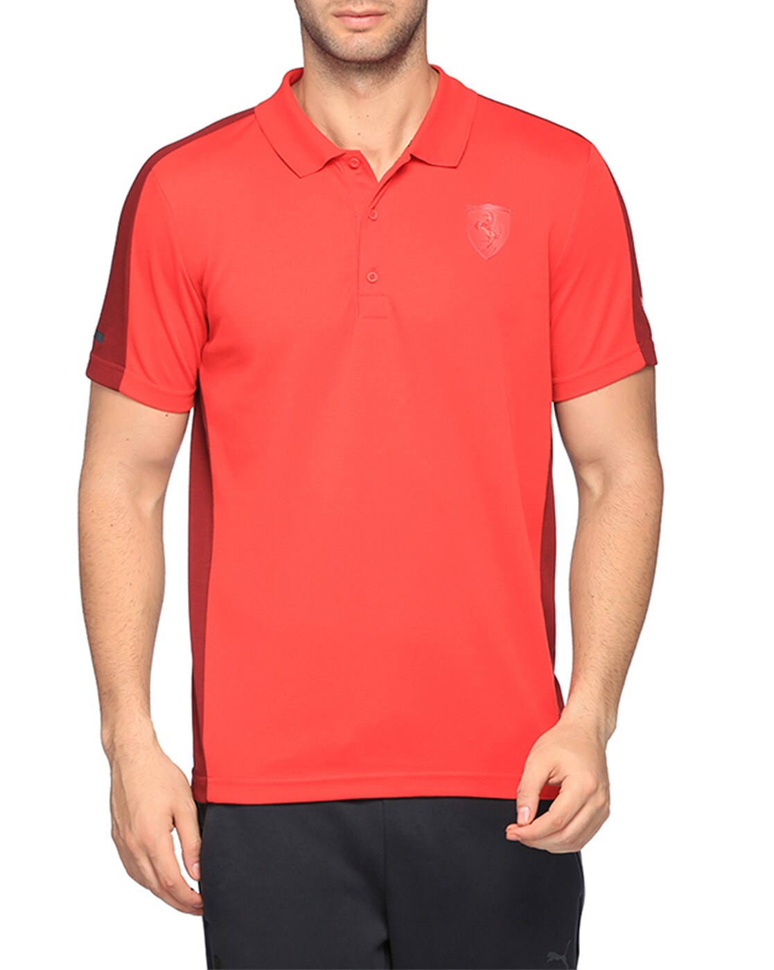 puma panelled polo t shirt