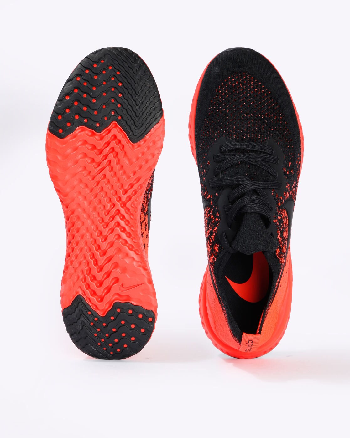 Nike epic react outlet flyknit black and orange