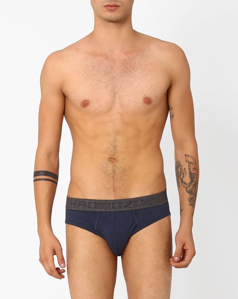 Ultra Resist 3 pack resistant stretch cotton briefs in grey and denim blue